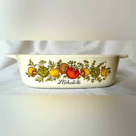 Corningware Spice of Life L’Echalote 1 liter Square Casserole A-1-B Vintage - Picture 2 of 9